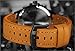 NAVIFORCE Original Genuine Leather Quartz Date Week Waterproof Sport Men's Wrist Watch 9074 Brown