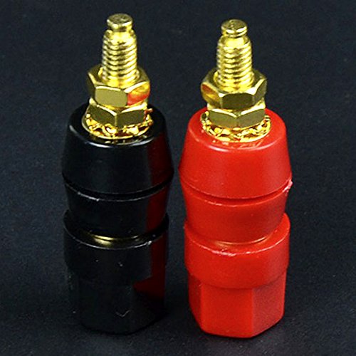 CESS Amplifier Terminal Connector Binding Post Banana Plug Jack Socket Panel/Chassis Mount Connectors (jcx) (10 Pack) - Thumbnail 5