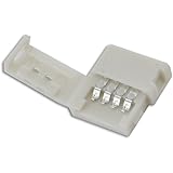 HitLights RGB SMD 5050 (10mm) LED Light Strip Gapless Connector, Multicolor - Gapless (10 Pack) Strip to Strip Connector