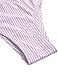 BMJL Women's Sexy Detachable Padded Cutout Push Up Striped Bikini Set Two Piece Swimsuits (Large, Pink)