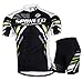 sponeed Men's Bicycling Jersey Shirt Bike Shorts Padded Tights US Medium