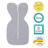 Love To Dream Swaddle UP, Gray - Small, 8-13 lbs, Dramatically Better Sleep, Allow Baby to Sleep in Their Preferred arms up Position for self-Soothing, snug fit Calms Startle Reflex