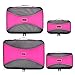 PRO Packing Cubes Lightweight Travel - Packing for Carry-on Luggage, Suitcase and Backpacking Accessories Set, Bubblegum Pink - 4 Piece
