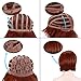 CAMTOP Women Short Bob Hair Wig Anime Costume Halloween Cosplay Party Wig with Eye Mask and Wig Cap, Reddish Brown