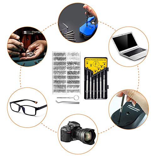 image for BOUBADE Eyeglasses Repair Kit, 1000PCS Eyeglass Screws and 6 Pcs Screw