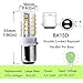 Bonlux LED Ba15d Double Contact Bayonet Bulb 24V AC/DC 1157 1076 1130 1176 1142 LED 35W Replacement Bulb for Car RV Camper Lighting Daylight 6000K (2-Pack)