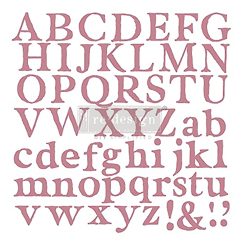 Redesign Decor Clear-Cling Stamps - Alpha for Wall Paint Wall Art Furniture Dec…