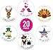 LittleLight | 20 Pack of Baby Monthly Stickers with Animals. My First Growth and Holiday Onesie Stickers for Boy, Girl, Baby.