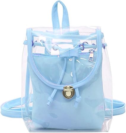 clear plastic mini backpack