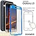 COVRWARE Aegis Series Compatible with Galaxy J3 (2016)/ J3 V/Sky/Sol/ j36/ j36V/Amp Prime/Express Prime Full-Body Holster Armor Case with Built-in Screen Protector, Belt-Clip, Kickstand, Blue