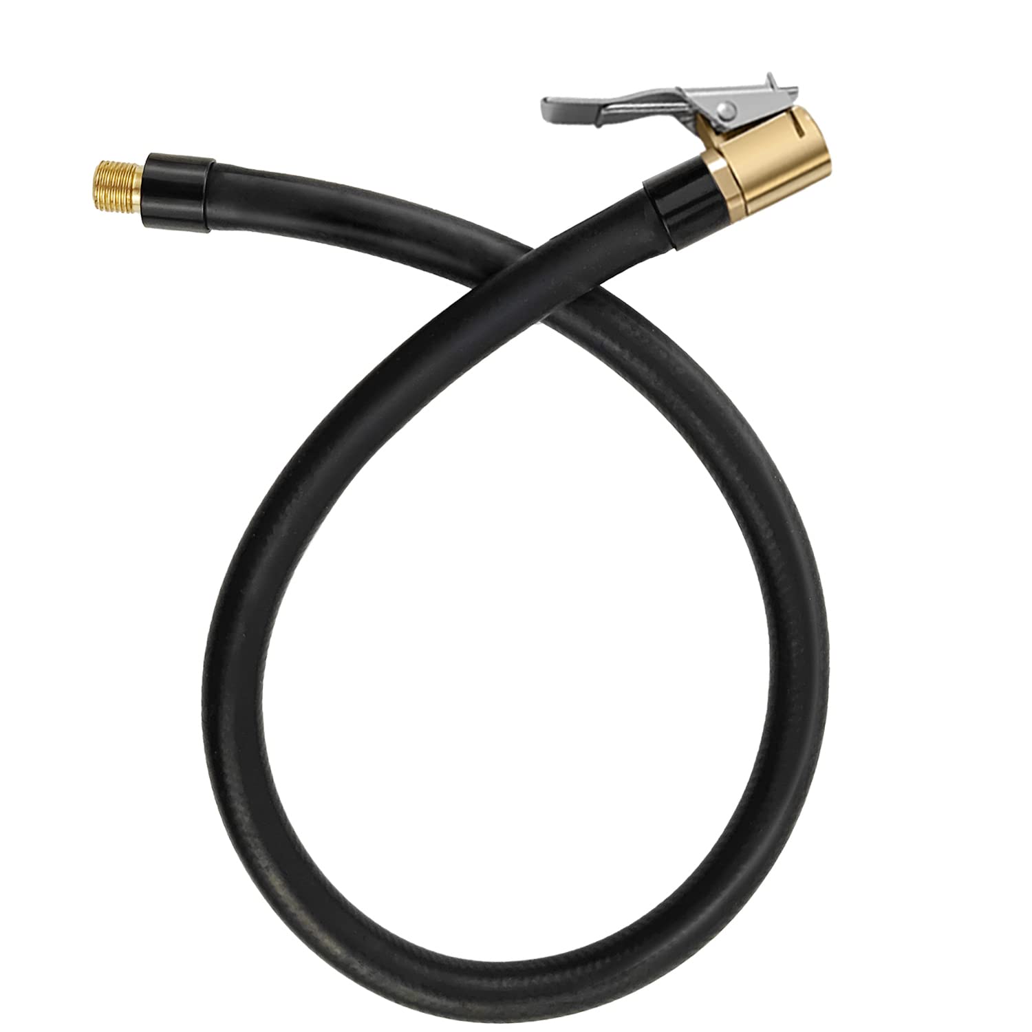 sciuU 50cm /19.7inches Extension Tube Hose for Portable Air Inflator Compressors, Quick Easy-Clip Schrader Valve Bike Car Motorcycle Bicycle Tyre Air Pump Inflator Replacement Hose