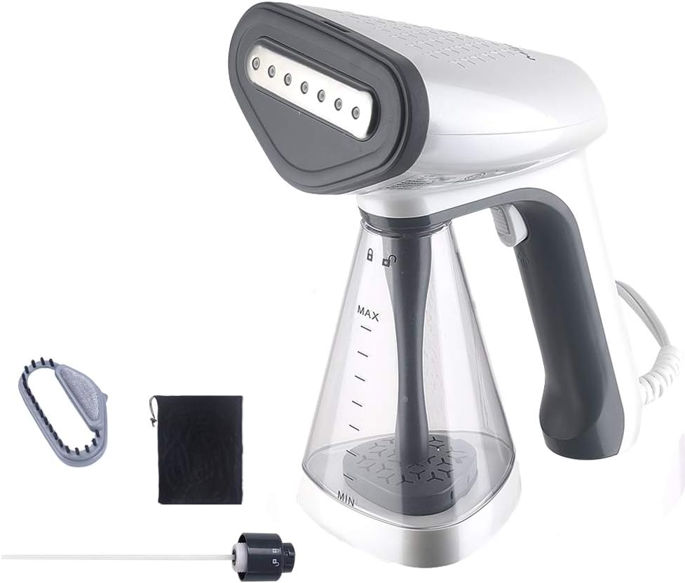 MieMoi Clothes Steamer Handheld Garment Steamer Portable 1500W for Home and Travel, Vertically & Horizontally Steam, Wrinkle Remover, 30s Fast Heat-up, Auto-Off, 100% Safe