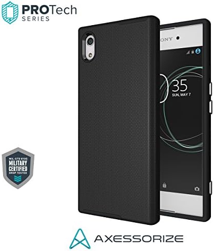 Axessorize PROTech for Sony Xperia XA1 Case - Military-Grade Durability with Resilient Shock Absorption โ SONR1400N - Black