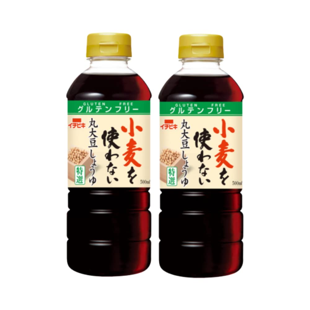 イチビキ 小麦を使わない丸大豆しょうゆ 500ml×2本商品画像