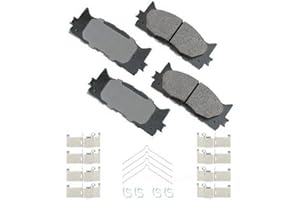 Akebono ACT1222A Ultra-Premium Ceramic Front Disc Brake Pads , GREY