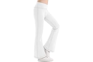 Girls Leggings Flare Yoga Pants Bell Bottoms Flared Athletic Active School Uniform Leggins for Toddler Kids Teen Clothes