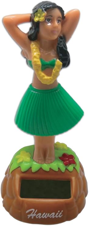 solar hawaiian hula girl