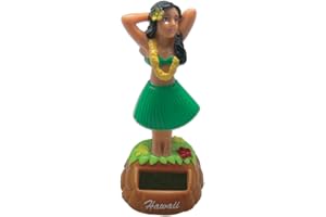 KC Hawaii Hula Dashboard Doll Posing Solar