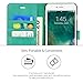 Caseen iPhone 6 Plus Case, OTTIMO Apple iPhone 6S Plus Wallet Case Cover [Synthetic Leather][Kickstand][Card Pocket] Slim Cash Card Case Cover for Apple iPhone 6 Plus / 6S Plus - Teal