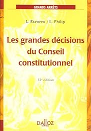 Les  grandes décisions du Conseil constitutionnel