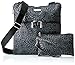 Baggallini Women's Horizon Crossbody, Pewter Floral