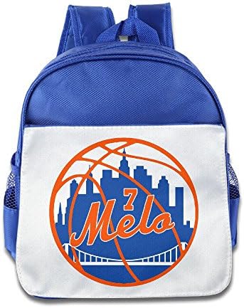 LINNA Cute New York 7# Melo Basketball Player Children School Backpack For 1-6 Years Old RoyalBlue