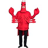EraSpooky Men's Halloween Lobster Costume(Red, OneSize)