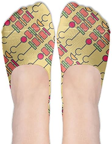 Womens Barbecue Food Party Socks For Loafers Ankle Length Socks Fashion Special No Show Socks For Lady