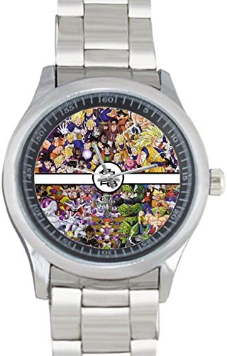 Dude Custom Dragon Ball Z Men's Stainless Steel Watch Sliver Metal