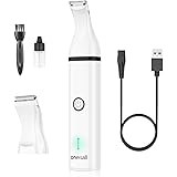oneisall Dog Clippers with Double Blades,Cordless Small Pet Hair Grooming Trimmer,Low Noise for Trimming Dog's Hair Around Pa