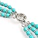 Jane Stone Turquoise Blue Bubble Necklace 3-Layer Illusion Necklace Wedding Bridal Jewelry (Fn0659-Turquoise Blue*)
