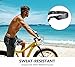 Liwithpro Open Ear Wireless Bone Conduction Headphones Bluetooth Sweatproof Earphones Sports Headset with Microphone and Volume Control for Cycling Running Gym Black