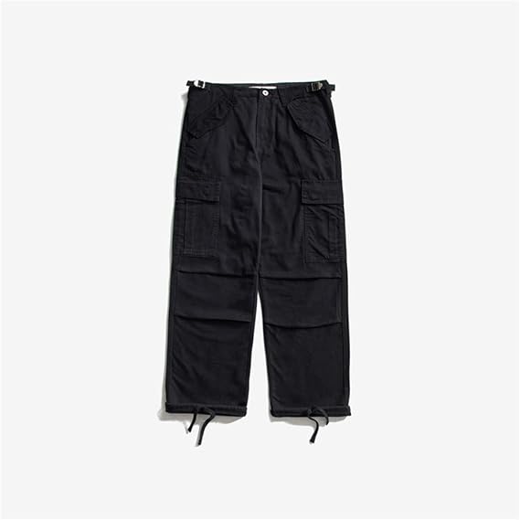 Amazon メンズワークパンツ ストレート カーゴパンツ カジュアル ロングパンツ ズボン ブラック ベージュ カーキ ブルー D0605 ロングパンツ 通販