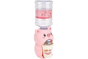 Tnfeeon Water Dispenser for Kids, Plastic Cute Cartoon Kitchen Toy, Portable Children Simulation Water Dispenser for Home Use
