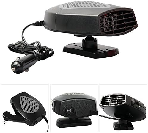 Annababy Car Auto Heater Fan Portable Car Vehicle Heating Cooling Fan Defroster Demister 12V 200W 3 Outlet