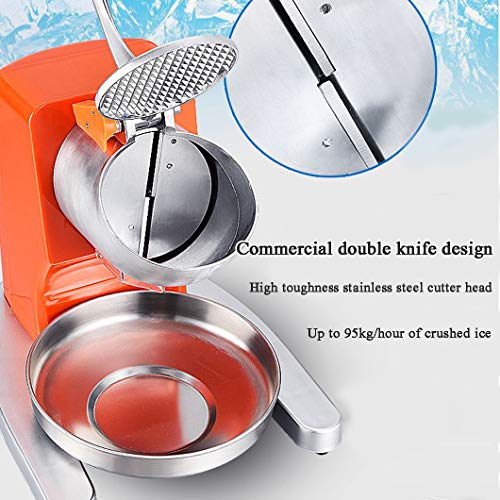 Ice Crusher Eiscrusher Eiszerkleinerer,95kg/h Smoothies Elektro Ice Shaver Maschine für Haushalt Commercial Use – Bild 4