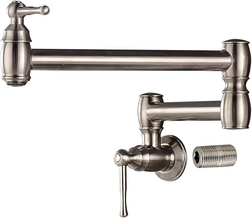 Stainless Steel Pot Filler Faucet Wall Mounted Folding Stretchable