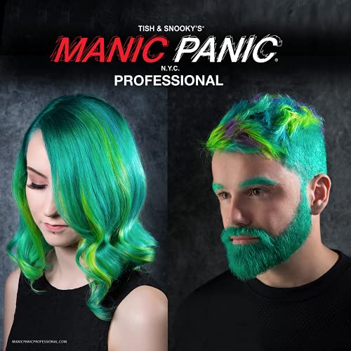 MANIC PANIC Professional Love Power Purple - Medium Red Based Violet Purple Semi Permanent Gel Hair Color - Lasts Through 40+ Washes - No Developer Required (3oz)