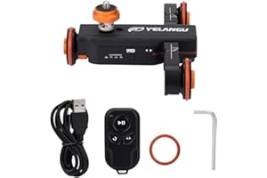 ANGGREK Camera Motor Video Slider Mini Motorized Electric Track Slider Motor Truck Car for Camera Camcorder DV