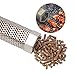 Pellet Smoker Tube Hexagon Shape | Lightweight Perforated Stainless Steel - with Brush and S-Hook | Free Polyester Fibre Bag - Bonus E-Book with Recipes | Secrets for A Perfect Barbeque