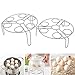 HouseHoo Egg Steamer Rack for Instant Pot 5,6,8 qt, Egg Rack, 2 Pack Stainless Steel Egg Rack for Instant Pot Accessories, 2 Sizes Egg Steamer Rack Compatible with Instant Pot