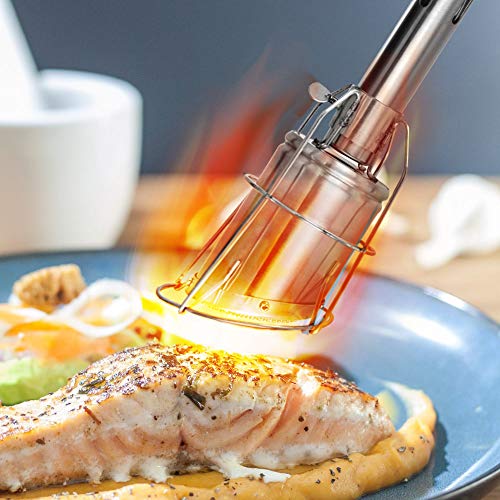 MR.TORCH Butane Gas Cooking/Searing Grill Torch Sous Vide Kit/w Sear Head Attachment, Searzall Equivalent Refillable Professional Chef Blowtorch,for Steak Grilling,Barbecue,Culinary Heating Melting