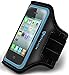 iPhone 4 4S Armband : Stalion Sports Running & Exercise Gym Sportband (Cyan Blue) Water Resistant + Sweat Proof + Key Holder