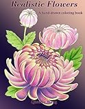Realistic Flowers - A hand-drawn coloring book by Queenie Wong