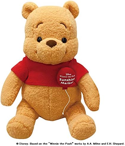 Amazon くまのプーさん おひさまマーケット21 限定ぬいぐるみ 赤い風船バッジ付 池袋西武 ぬいぐるみ ホビー
