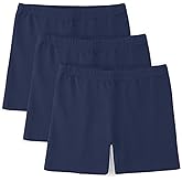 BOOPH Girls Bike Shorts Cartwheel Dance Shorts for Kids Under Dress 3 Pack