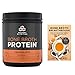 Ancient Nutrition - Bone Broth Protein Chocolate 17.8oz plus Broth Breakthrough Book Bundle-1ct