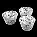 Tinksky Cupcake Wrapper Vine Filigree Lace Wraps Liner Wedding Valentine'S Day Party Cake Decoration (White), Pack Of 120