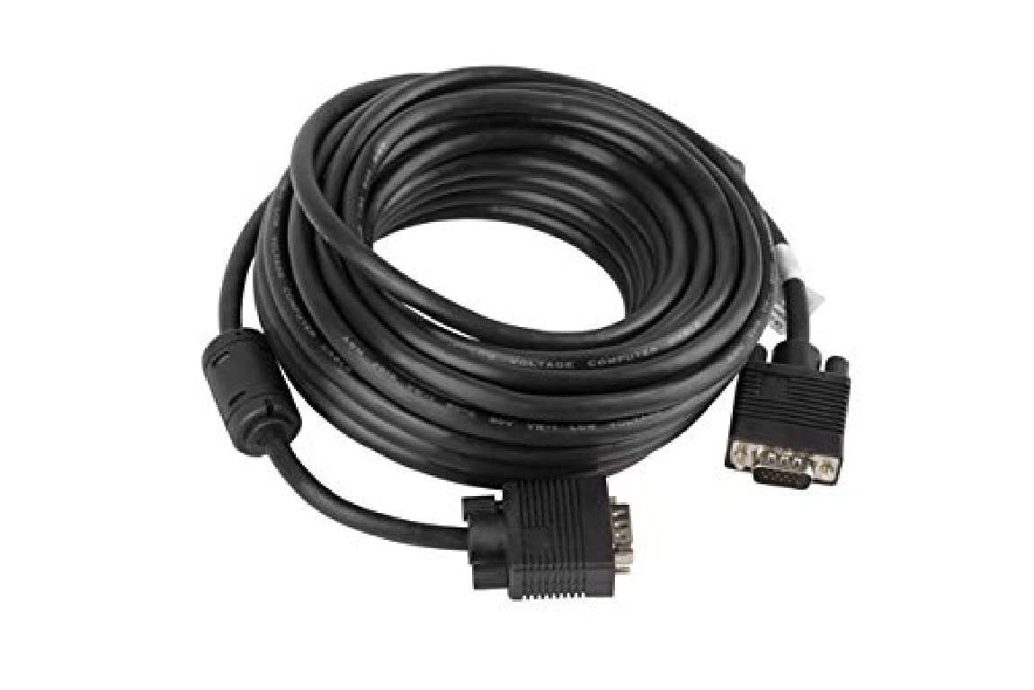 lanberg 'Vgac from 10cc Black Style: VGA (15 Pin) Male to VGA (15-Pin) Connector Cable with Ferrite Core 10 m Black