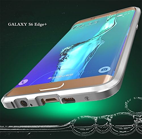 Galaxy S6 Edge Plus Bumper Case, CAPY 3D Curved Surface CNC Aviation Aluminum Alloy Metal Scratch-Resistant Built-in Sponge Drop Protection Bumper Frame Shell for Galaxy S6 Edge Plus Siliver